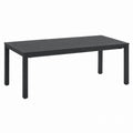 Table à manger en aluminium noire 180cm x 90cm