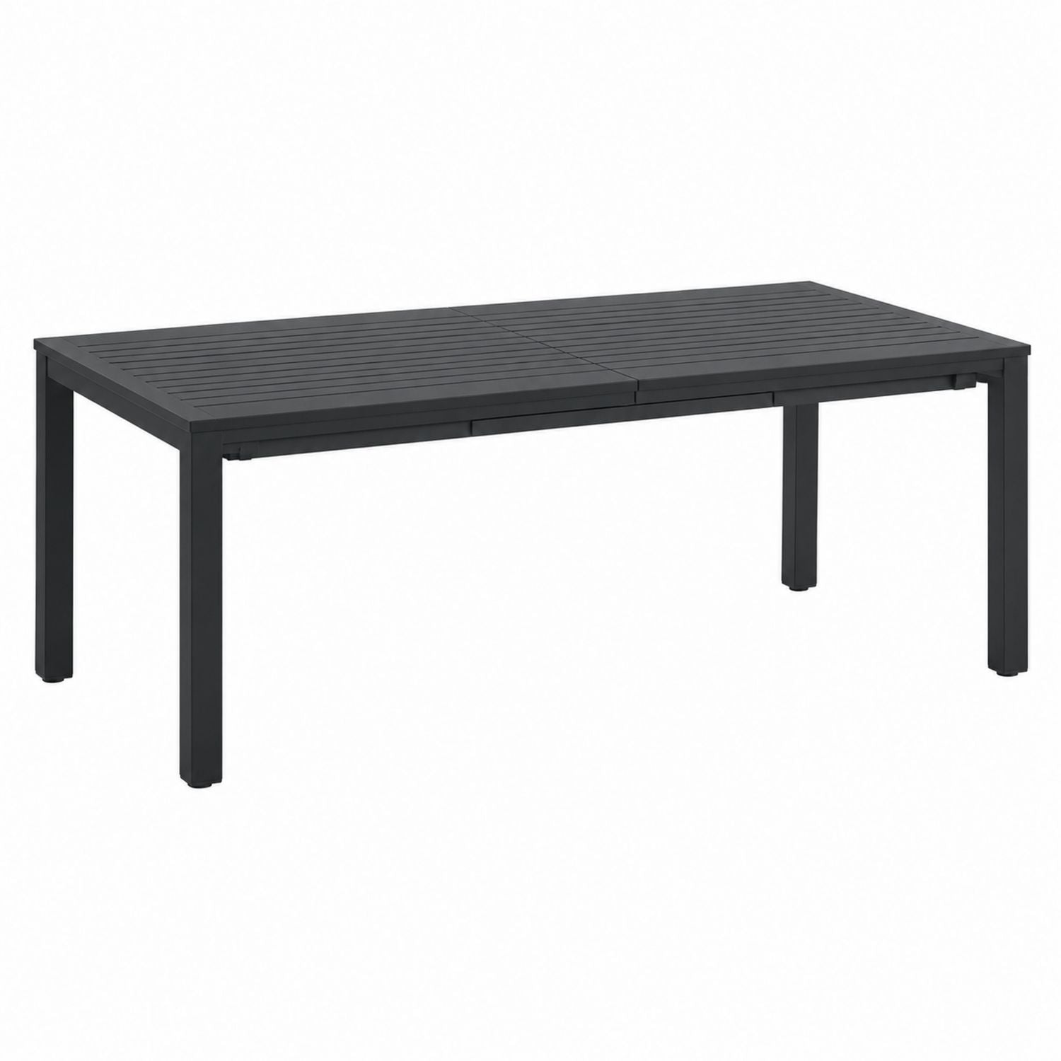 Table à manger en aluminium noire 180cm x 90cm